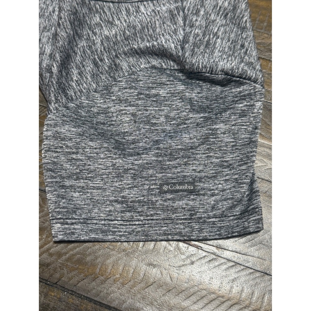 Columbia Omni-Wick Top Medium Grey Heather Performance Short Sleeve Preloved - Picture 5 of 6